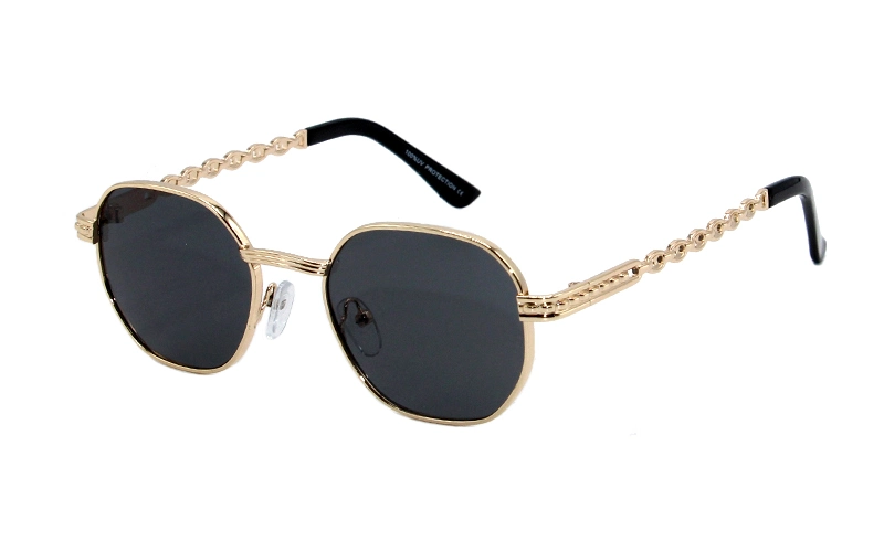 Exquisite Metal Chain Temples Gradient Fashionable Wholesale Adult UV400 Protection Sunglasses