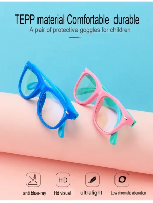 Higo – lunettes Anti-lumière bleue pour enfants, nouveau modèle mignon d'ordinateur, lunettes pour enfants, montures optiques, vente en gros, 2021